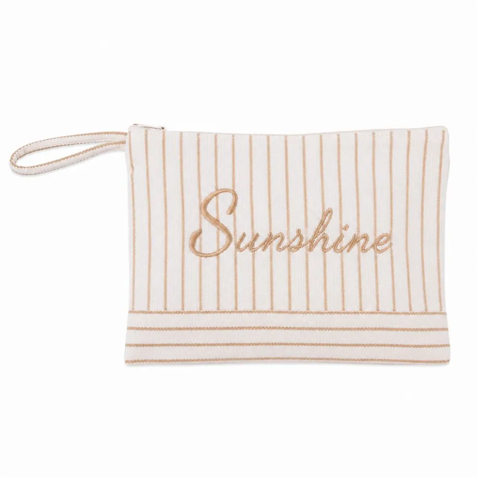 Pochette in Tessuto Cecilia Beige