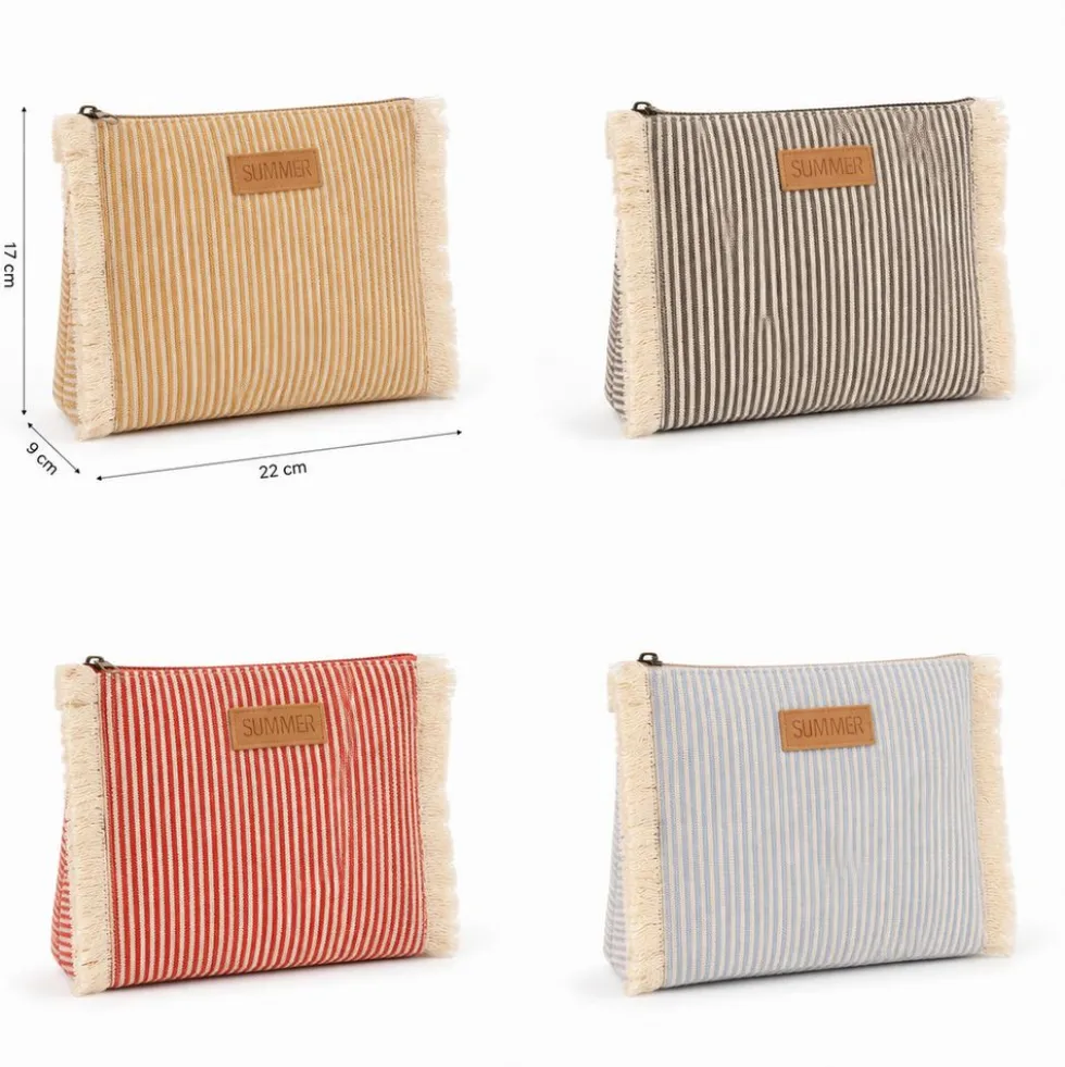 Pochette in Tessuto Eleonor Grigia
