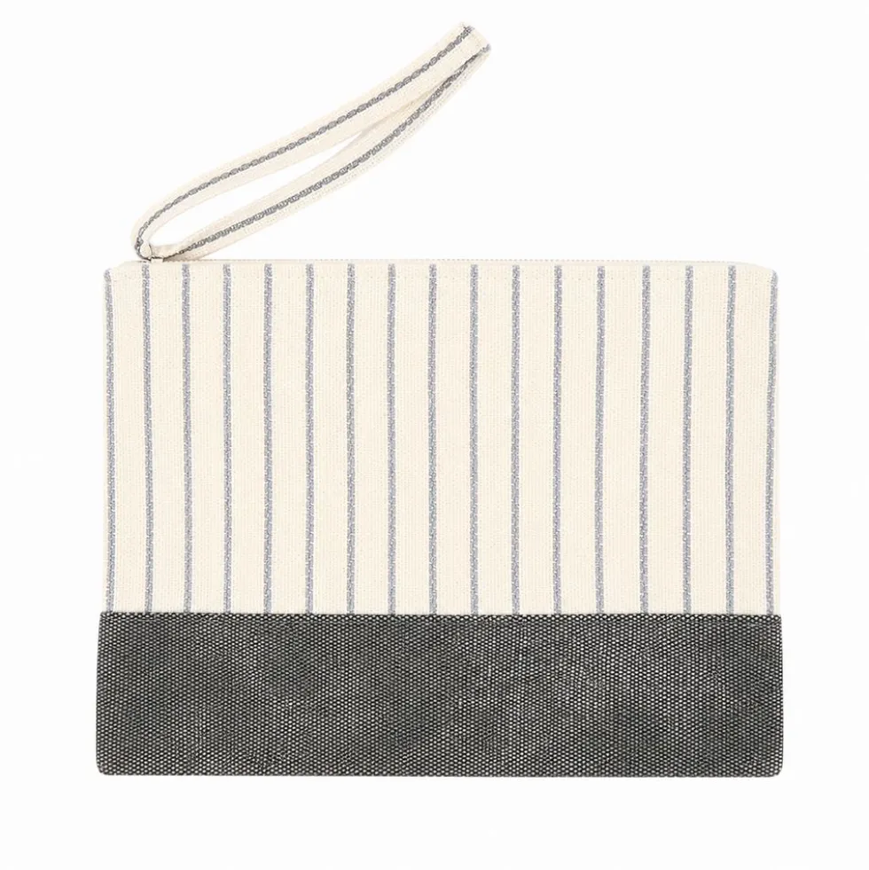 Pochette in Tessuto Giulia Nera
