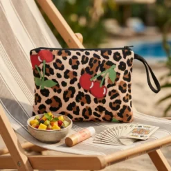 Pochette in tessuto Jenny Cherries