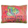 Pochette Mare in ecopelle Pesce arcobaleno fuxia