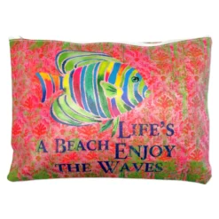 Pochette Mare in ecopelle Pesce arcobaleno fuxia