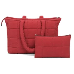 Pochette trapuntata Louise Bordeaux
