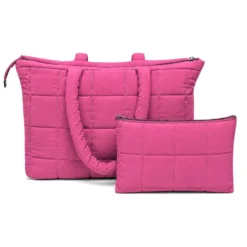 Pochette trapuntata Louise Fucsia