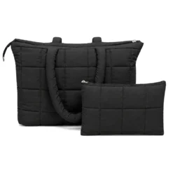 Pochette trapuntata Louise Nera