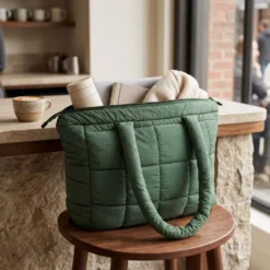 Pochette trapuntata Louise Verde