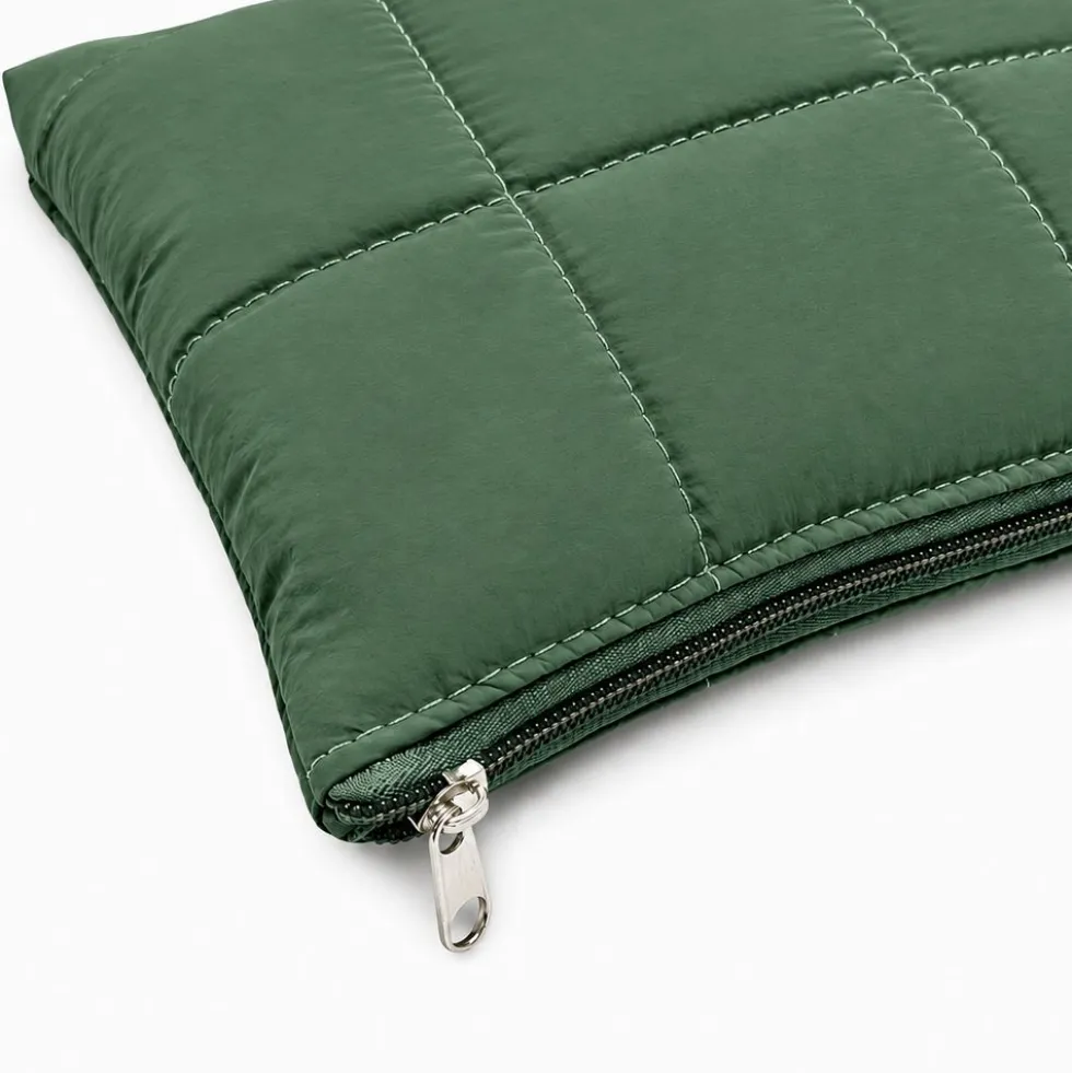 Pochette trapuntata Louise Verde