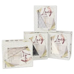 Poncho - Mantella Jacquard Lucy Grigio Chiaro