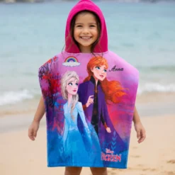 Poncho-Telo Mare Disney Frozen