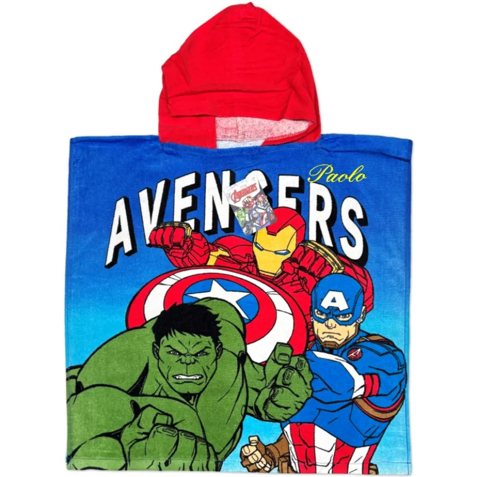 Poncho-Telo Mare Spugna Marvel Avengers Trio