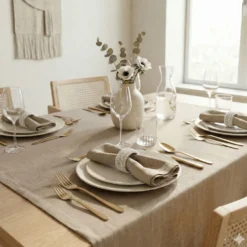 Portatovaglioli in Perline Bianco e Argento