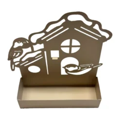 Porta zampirone in Metallo Casetta beige