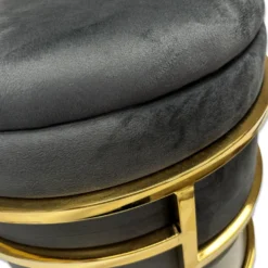 Pouf contenitore in velluto Spongy Stone