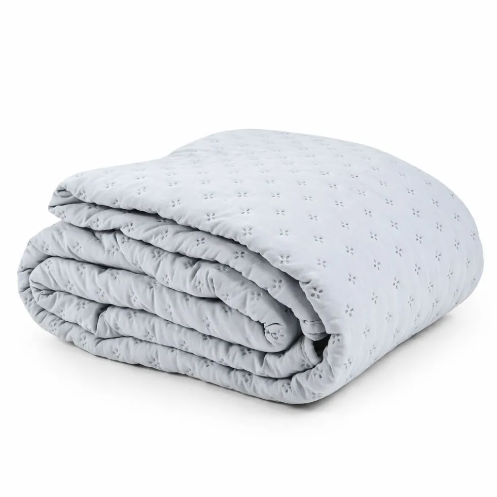 Quilt copriletto Double face Lila Perla Grigio Matrimoniale