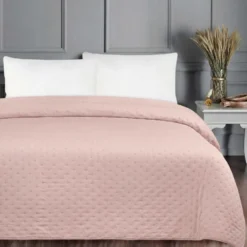 Quilt copriletto Double face Lila Rosa Ciclamino Matrimoniale