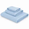 Set 3 Asciugamani chicco di riso Azzurro Cielo