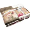 Set 2 + 2 Asciugamani CREOLE Raya Tortora/Panna