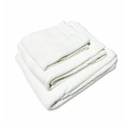 Set 3 asciugamani 500 gr Melodie bianco