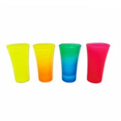 Set 4 bicchieri da liquore multicolor
