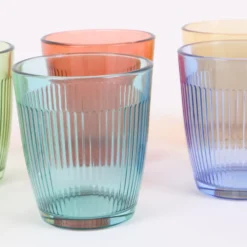 Set 6 Bicchieri in Vetro Colorato Legnano 30 cl