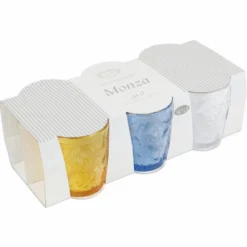 Set 6 Bicchieri in Vetro Colorato Monza 30 cl
