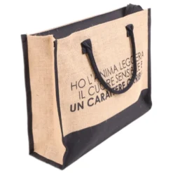 Set Borsa + Pochette di Juta Michy Carattere Orribile