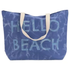 Set Borsa + Pochette in Tessuto Bria Blu