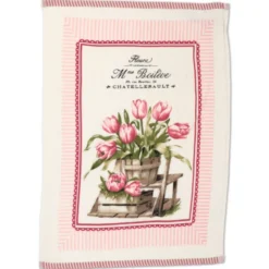 Set 3 Canovacci cucina spugna Farm Daily Tulipani
