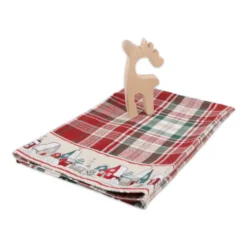 Set Canovaccio Casine + Decorazione Renna in Legno