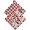 Set Coppia presine Elfi Innamorati + decorazione in Legno
