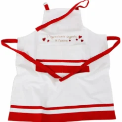 Set Cucina ricamato Ingrediente Segreto Amore