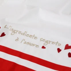 Set Cucina ricamato Ingrediente Segreto Amore