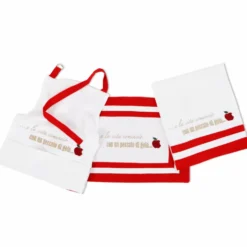 Set Cucina ricamato Peccato di Gola