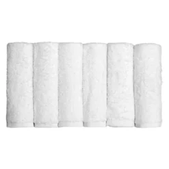 Set 6 lavette bianco