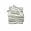 Set 4 lavette Flan fiocco bianco