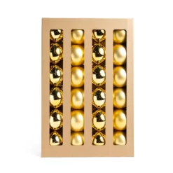 Set 24 Palline Natalizie Oro