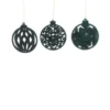 Set 3 Pendenti Natalizi Velluto floccato Verde