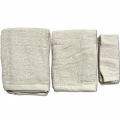 Set 3 pezzi asciugamani 500 gr melodie panna