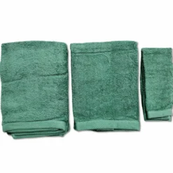 Set 3 pezzi asciugamani 500 gr melodie verde
