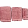 Set 3 pezzi asciugamani 500 gr melodie rosa