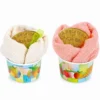 Set Regalo Coppa Gelato 2 Asciugamani Ospite - Panna & Fragola