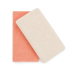 Set Regalo Coppa Gelato 2 Asciugamani Ospite - Panna & Fragola