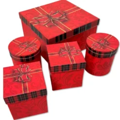 Set 5 scatole regalo Merry bow
