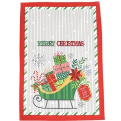 Set 2 Strofinacci Norway Christmas Slitta