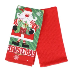 Set 2 Strofinacci Norway Christmas Babbo