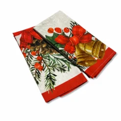 Set 2 Strofinacci Stampa digitale Clop Natale