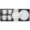 Set 6 Tazzine da Caffè con piattino in Porcellana Firenze