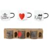 Set 3 Tazzine da caffè in Vetro borosilicato King Queen