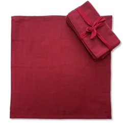Set 4 tovaglioli bordeaux