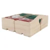 Set 4 Tovaglioli + Scatola in Legno Casine